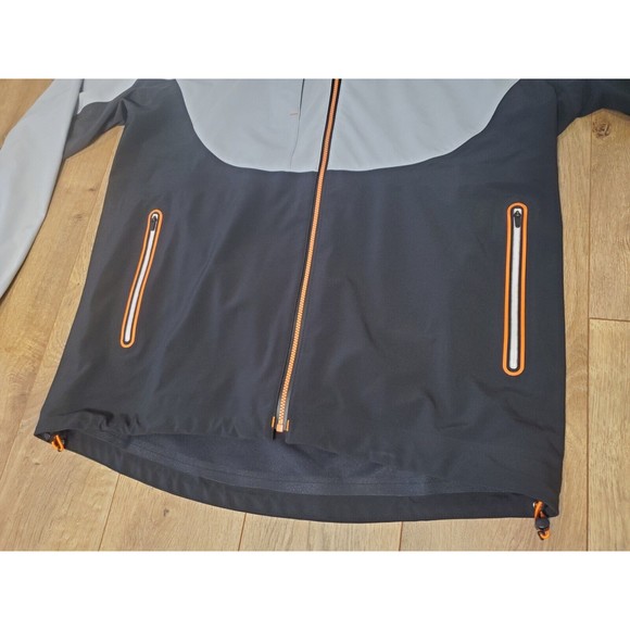 Footjoy Dryjoys Tour LTS Rain Jacket Mens Large Gray Black #35346 EUC - Picture 2 of 10